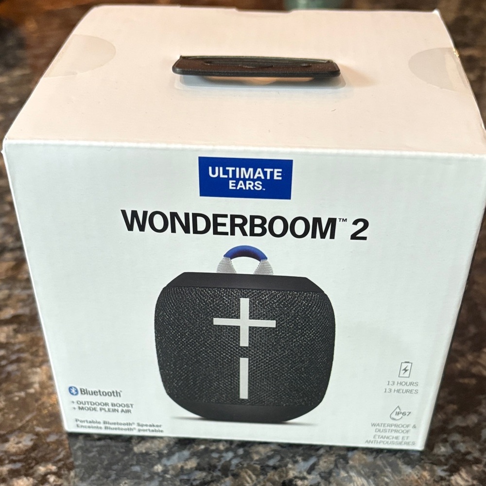 Wonderboom 2 Portable Bluetooth Speaker - Black